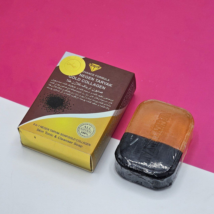 صابون طلا ، تریاک و کلاژن اصلی