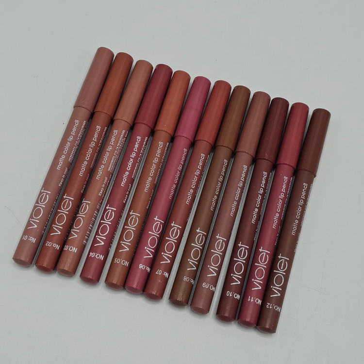 رژلب مدادی بدون تراش برند ویولت 12 عددی