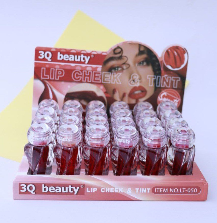تینت لب و گونه شیشه مخروطی بیوتی 3Q Beauty