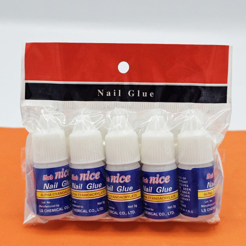 چسب ناخن قطره ای 5 گرمی برند شی نایس