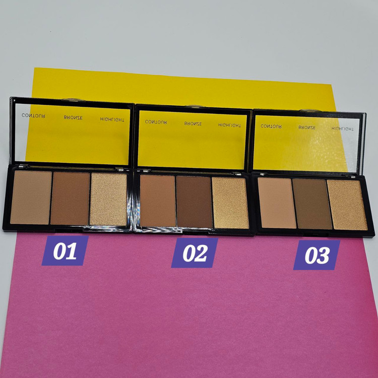 پالت سه کاره کانتور ، برنزر ، هایلایتر