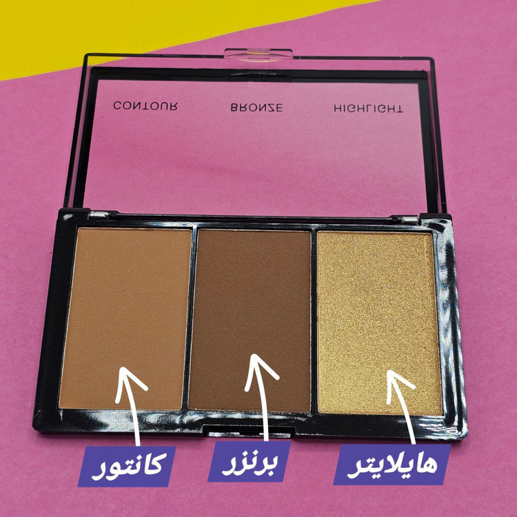 پالت سه کاره کانتور ، برنزر ، هایلایتر