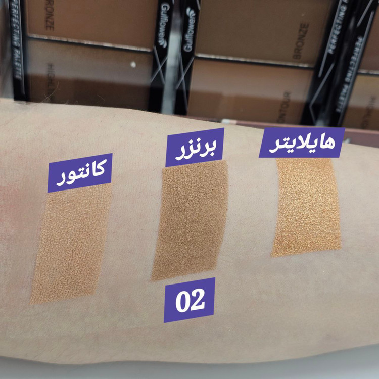 پالت سه کاره کانتور ، برنزر ، هایلایتر