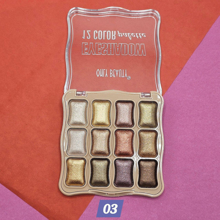 سایه اکلیلی 12 رنگ برند اونلی بیوتی