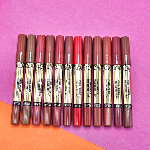 رژلب مدادی شمعی برند گلاریس بصورت 12 عددی