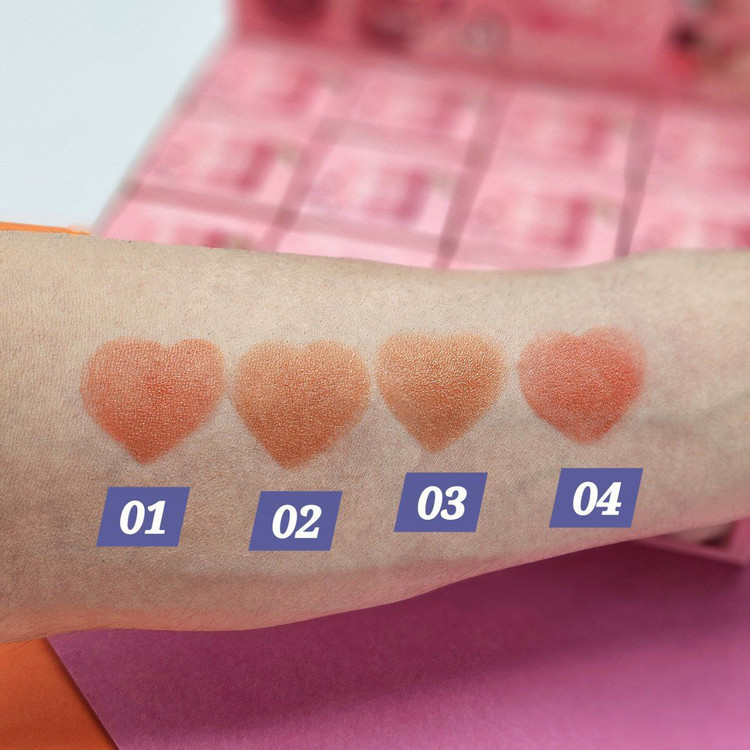 رژگونه استامپی طرح قلب برند ریموکو