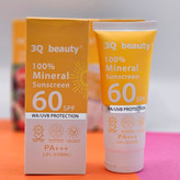 ضدآفتاب اصلی بی رنگ SPF 60 برند 3Q beauty