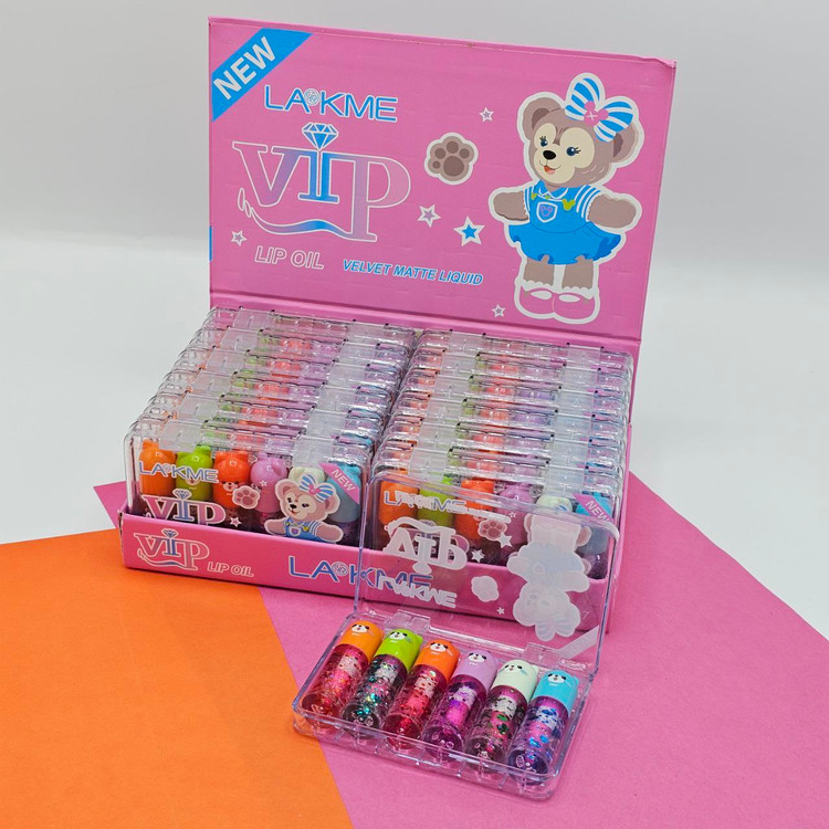 لیپ گلاس ( برق لب ) کادویی پک 6 عددی VIP