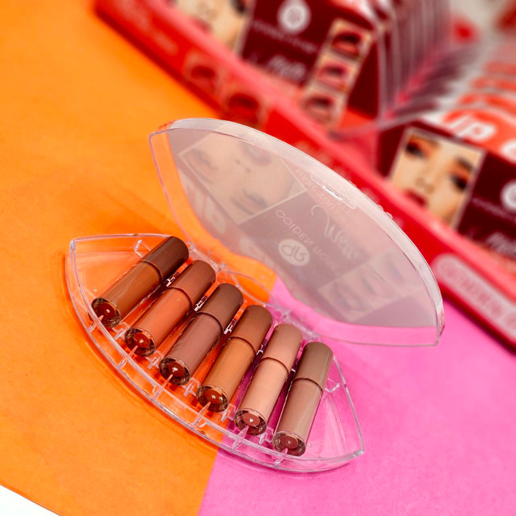 پک رژلب مایع 6 عددی کادویی برند کویدن رز