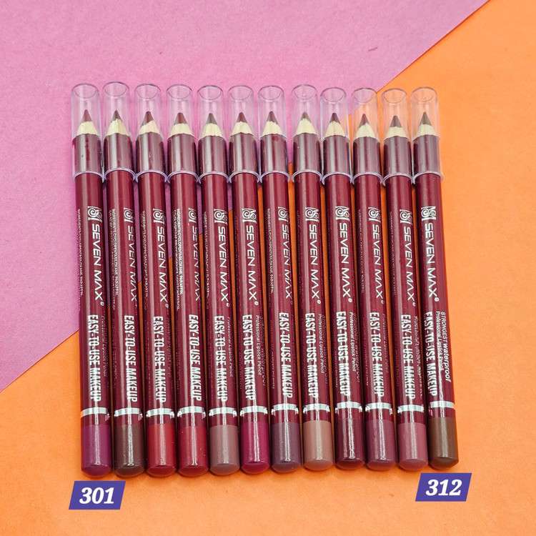 رژلب مدادی با کیفیت و روان برند 7MAX سون مکس