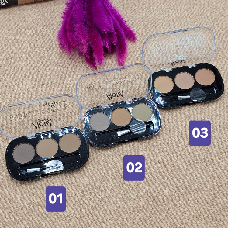 سایه ابرو 3 رنگ برند مودا