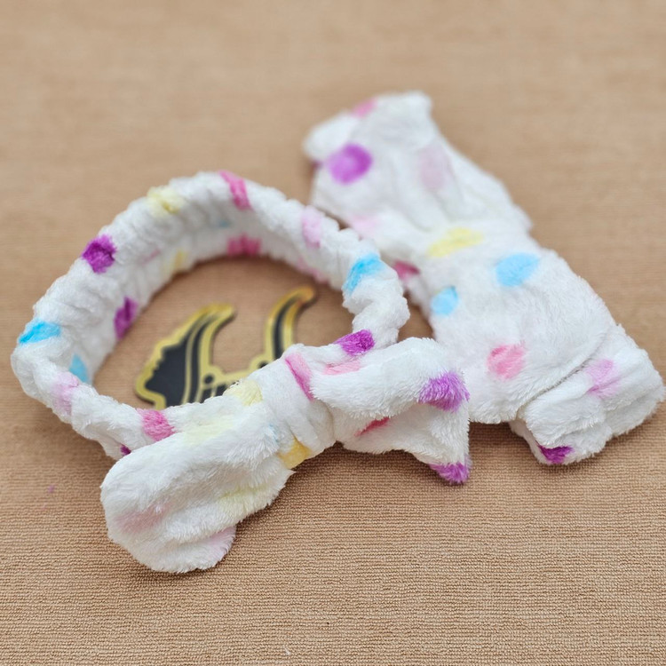 هدبند های مخملی خال خالی