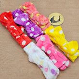 هدبند های مخملی خال خالی