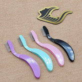 شانه مژه و ابرو کله فلزی تاشو