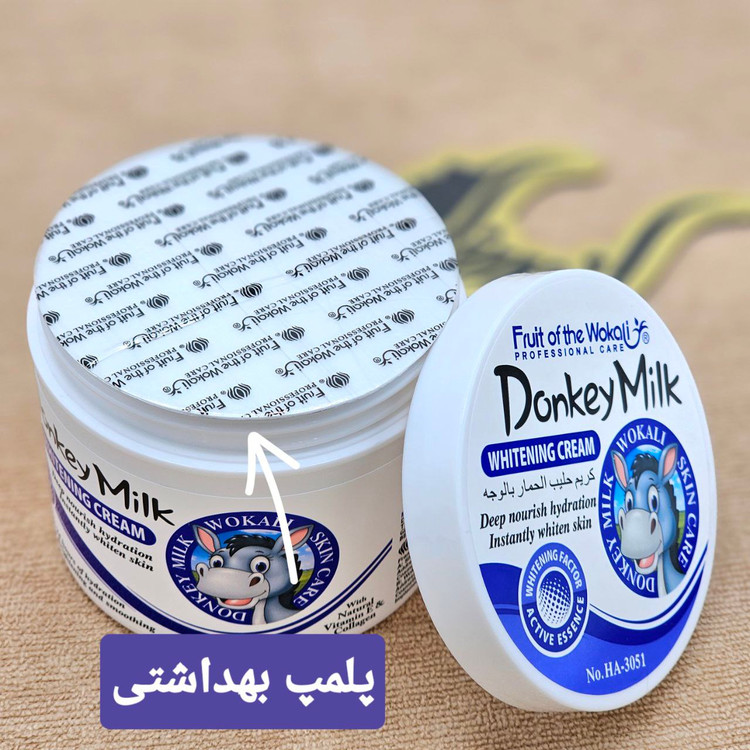 کرم سفید کننده و آبرسان شیر الاغ برند وکالی