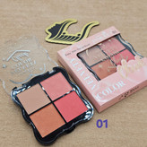 پالت رژگونه 4 رنگ برند پینک کی