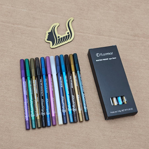 مداد سرمه رنگی فلورمار 12 عدد رنگبندی