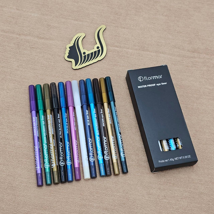 مداد سرمه رنگی فلورمار 12 عدد رنگبندی