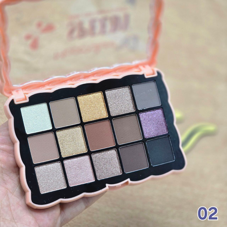 پالت سایه 15 رنگ مات و مخملی برند مک کالر