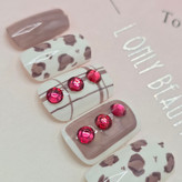 ناخن مصنوعی نگین دار برند پینک کی