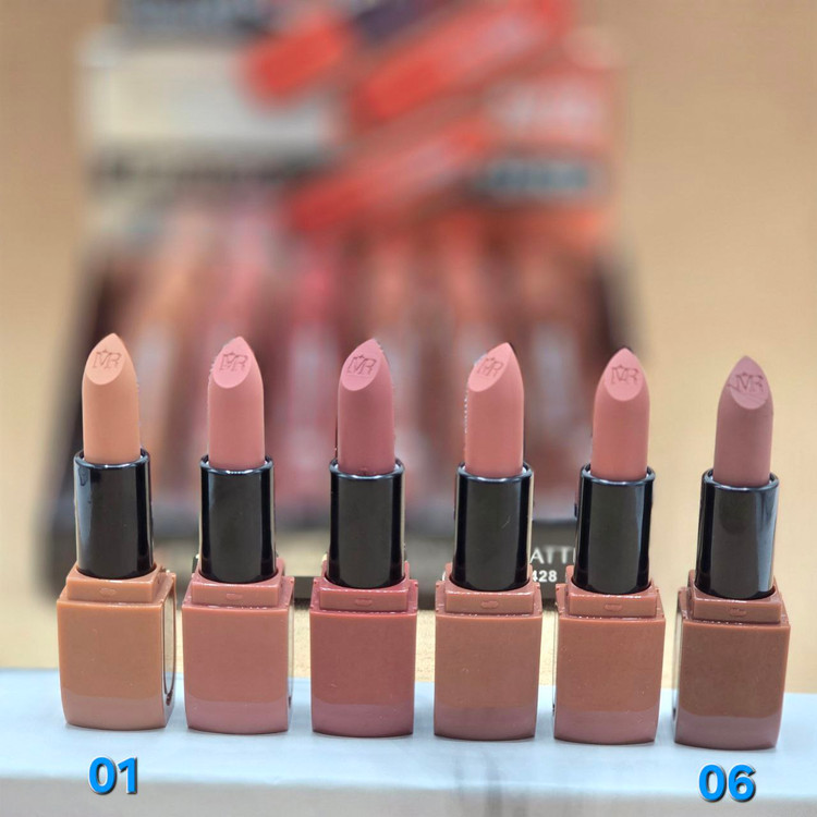 رژلب جامد تستردار برند رمانتیک مات کد 0428