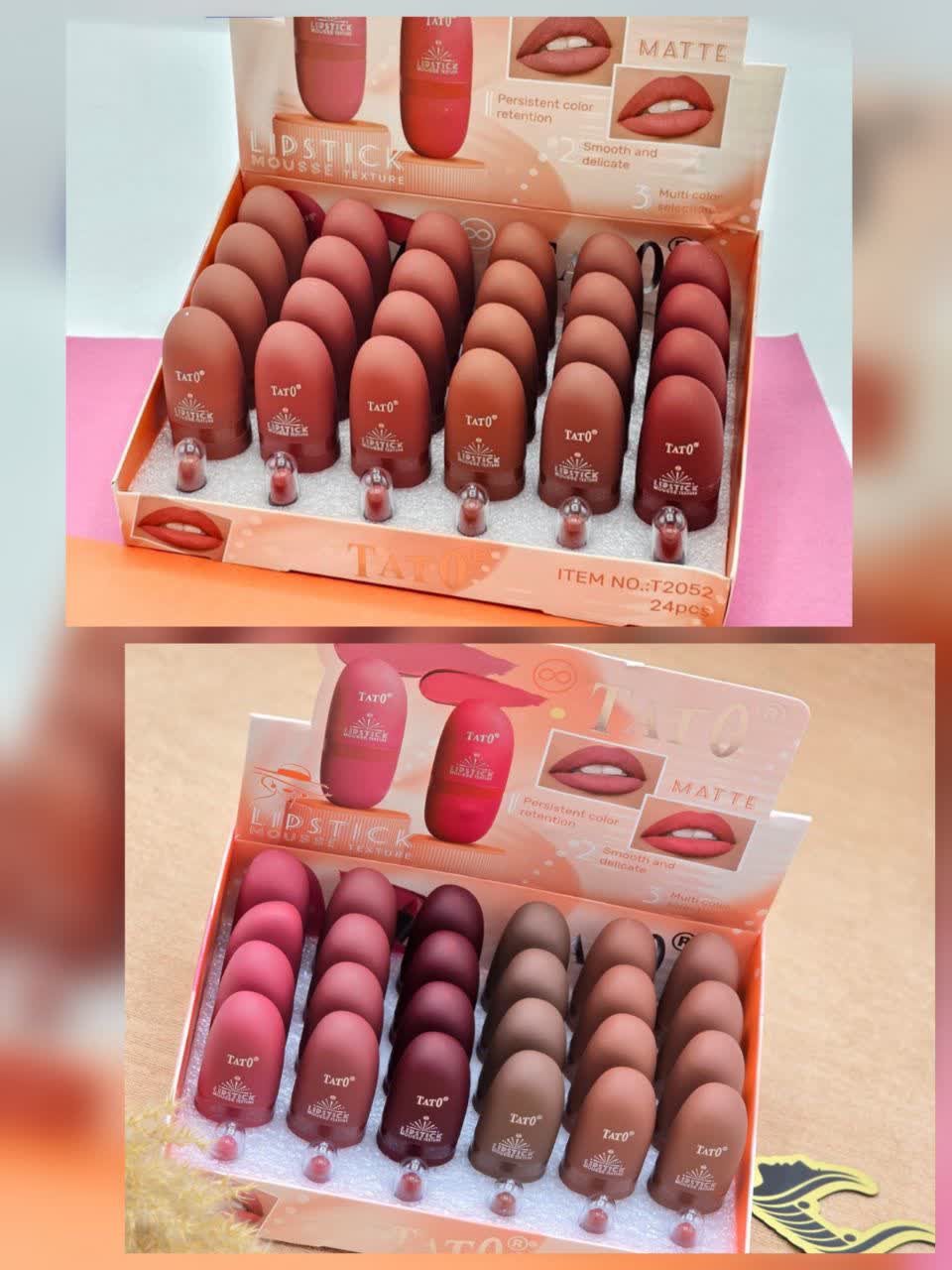 رژلب جامد مات برند تاتو